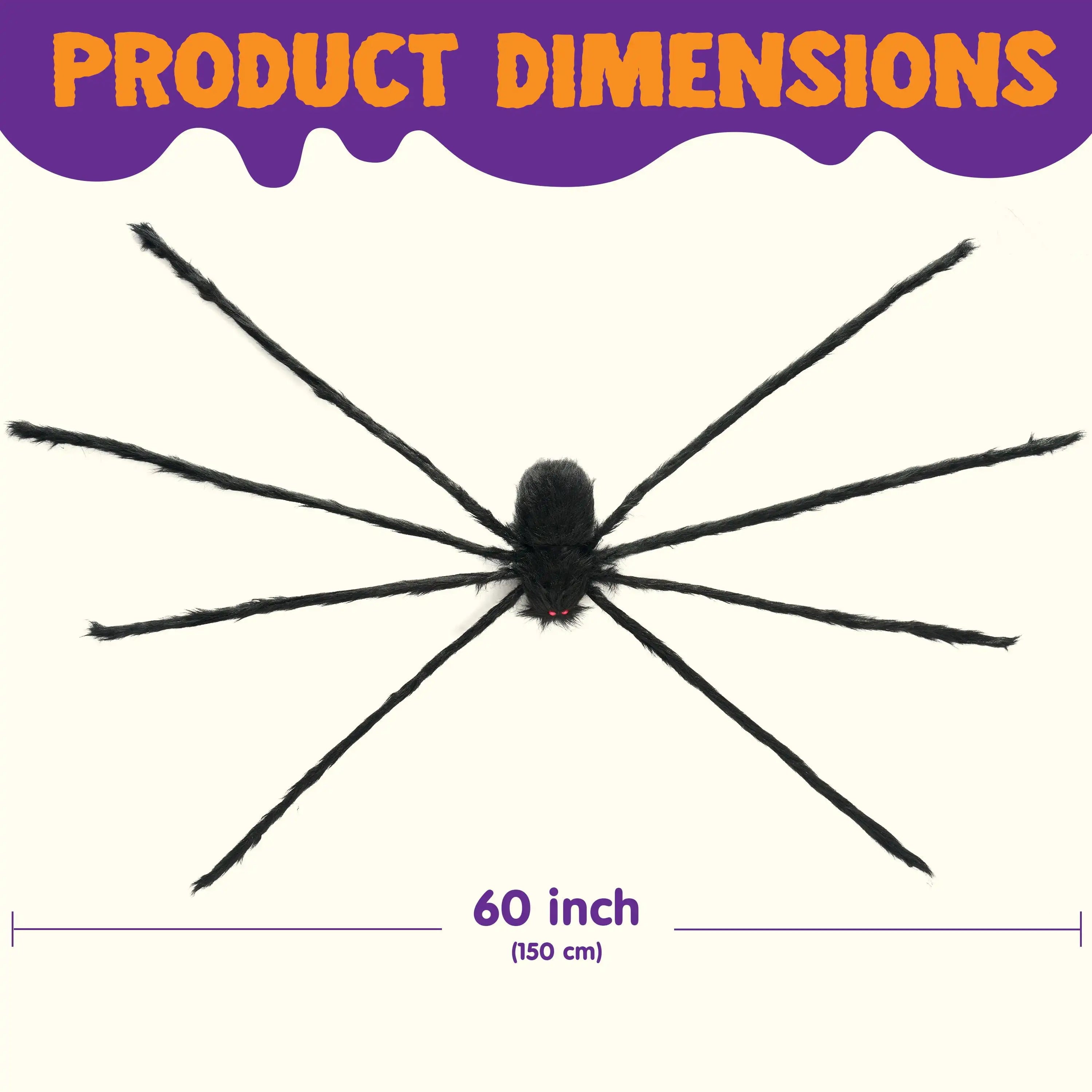 5 ft Light Up Giant Spider Halloween Decorations