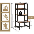Step Stool, Adjustable Height Learning Tower with Safety Rail
