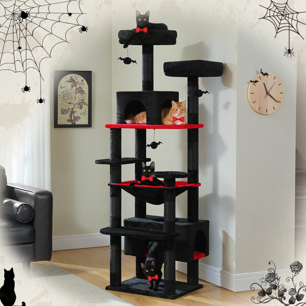 Large Cat Tree and Tower With Covered Scratching Post and much more