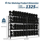 Heavy Duty Storage Shelves 4/5 Tiers Metal Shelving Unit Adjustable