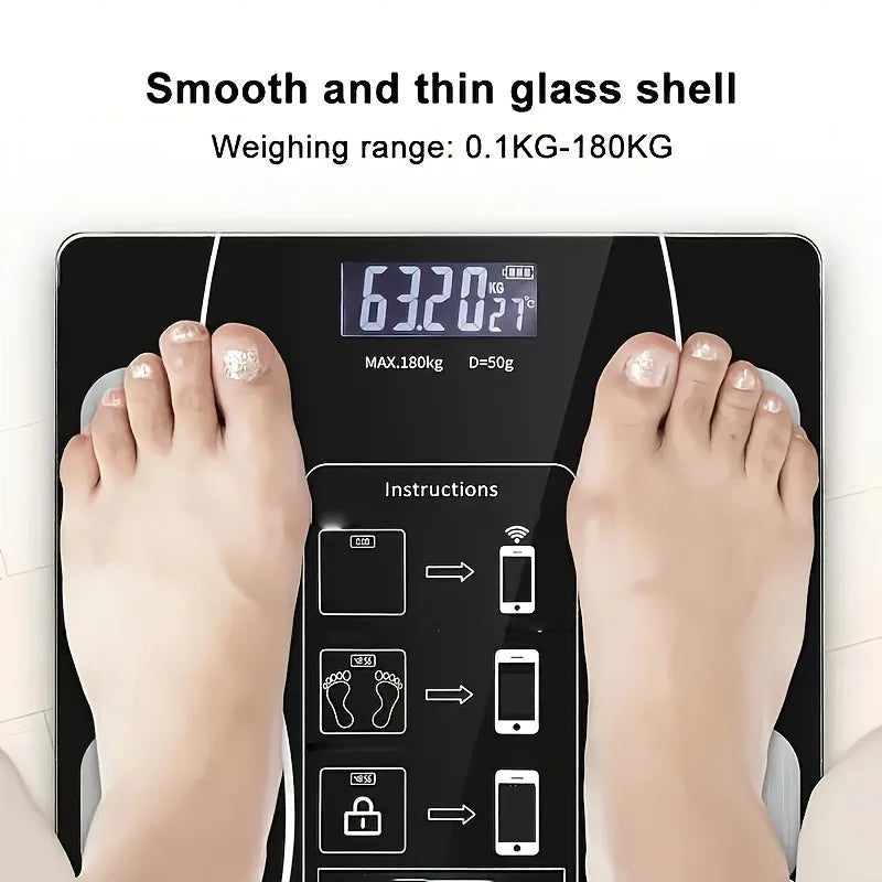 Electronic Scale, 396 Pound Digital Bathroom Scale