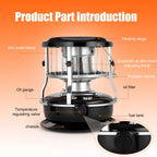 Kerosene Heater, Portable Indoor Kerosene Radiant Heater Kerosene Stove for Camping, Hunting, Cooking