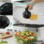 – 15.89oz, Dual-Use Spray & Pour, Drip-Proof, for Air Fryer, Olive Oil, Soy Sauce,