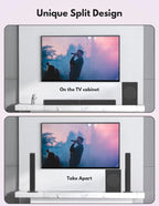 2-in-1 Separable Sound Bar with Subwoofer for Smart TV