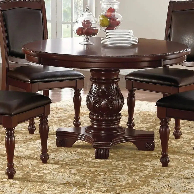 5pc Dining Set with 1 Classic Dining Table & 4x Side Chairs,