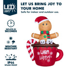 6 FT Christmas Inflatable Cocoa Mug Outdoor Blow Up Yard Decorations
