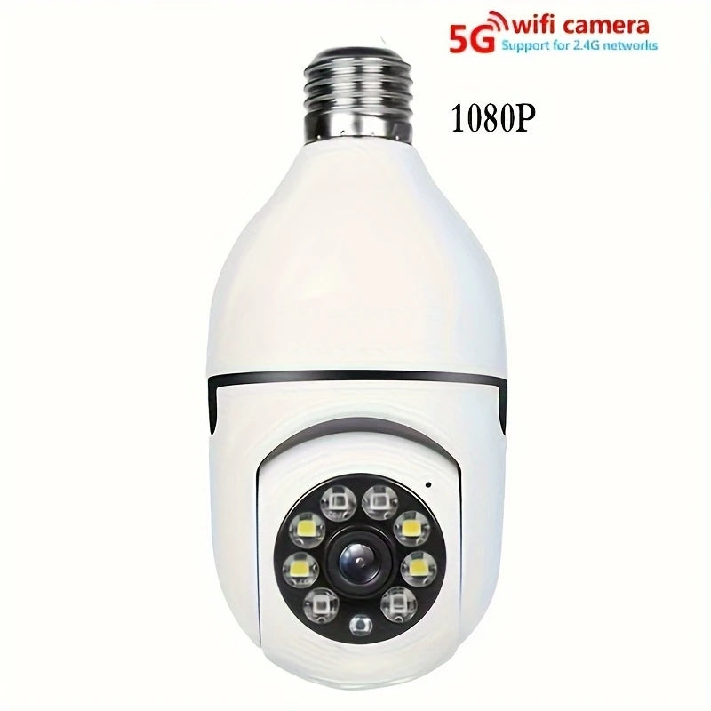 Light Bulb Security Cameras Outdoor Wireless WiFi Camera 5GHz, 360 Degree