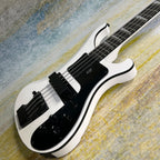 Hot Sale Electric Bass Guitars Ricken 4003 Model White Color Black Hardware
