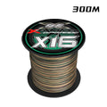 Fishing Lines X16 Strands Braided PE Line 300/500M Smooth Multifilament Line Carp Fly Fishing Wire Strong 16X Weave