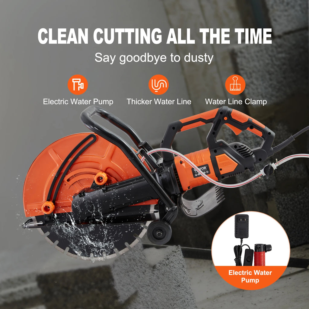 Electric Concrete Saw 15A Motor Circular Saw Cutter