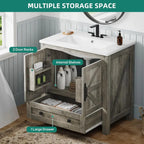 30" Farmhouse Bathroom Vanity with Sink Combo,