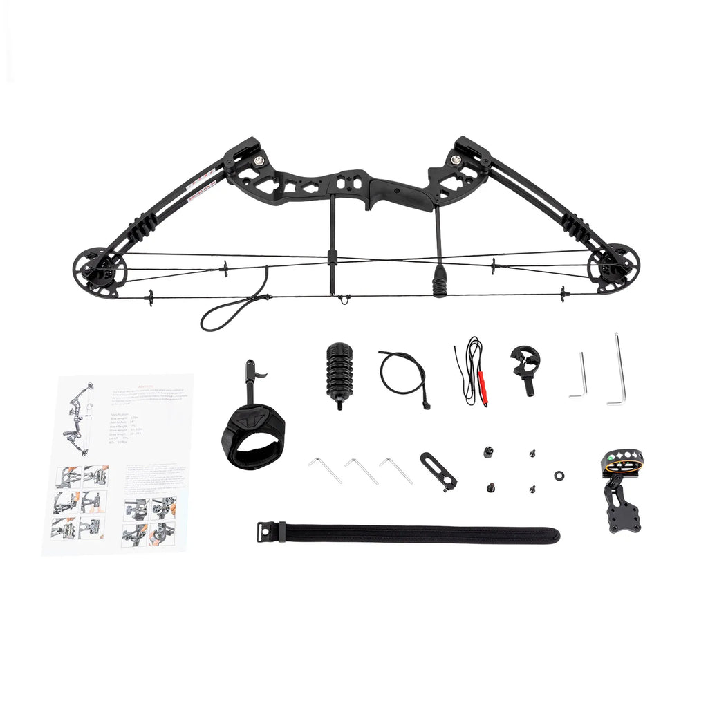 Right Hand Archery Compound Bows Draw Weight 30-55lbs,Adjustable for Adults and Beginners 310fps