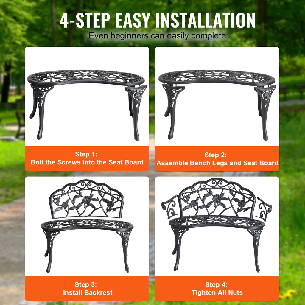 Metal Garden Bench