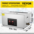 2L 3L 6L 10L 22L 30L Ultrasonic Cleaner Stainless Steel