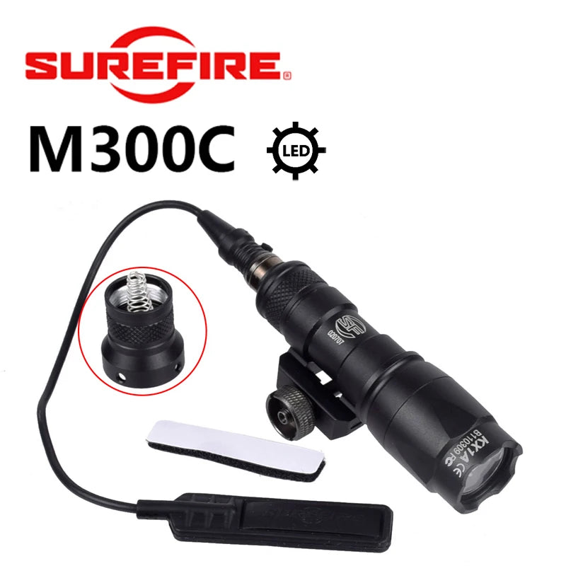Ultra Weapons Flashlight Tactical Scout Light Airsoft Rifle 20mm Rail