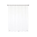 Medium Weight PEVA Shower Curtain 70 x 72 Inch Waterproof Eco-Friendly Odorless Liner with Beaded Roller Rings Standard Size