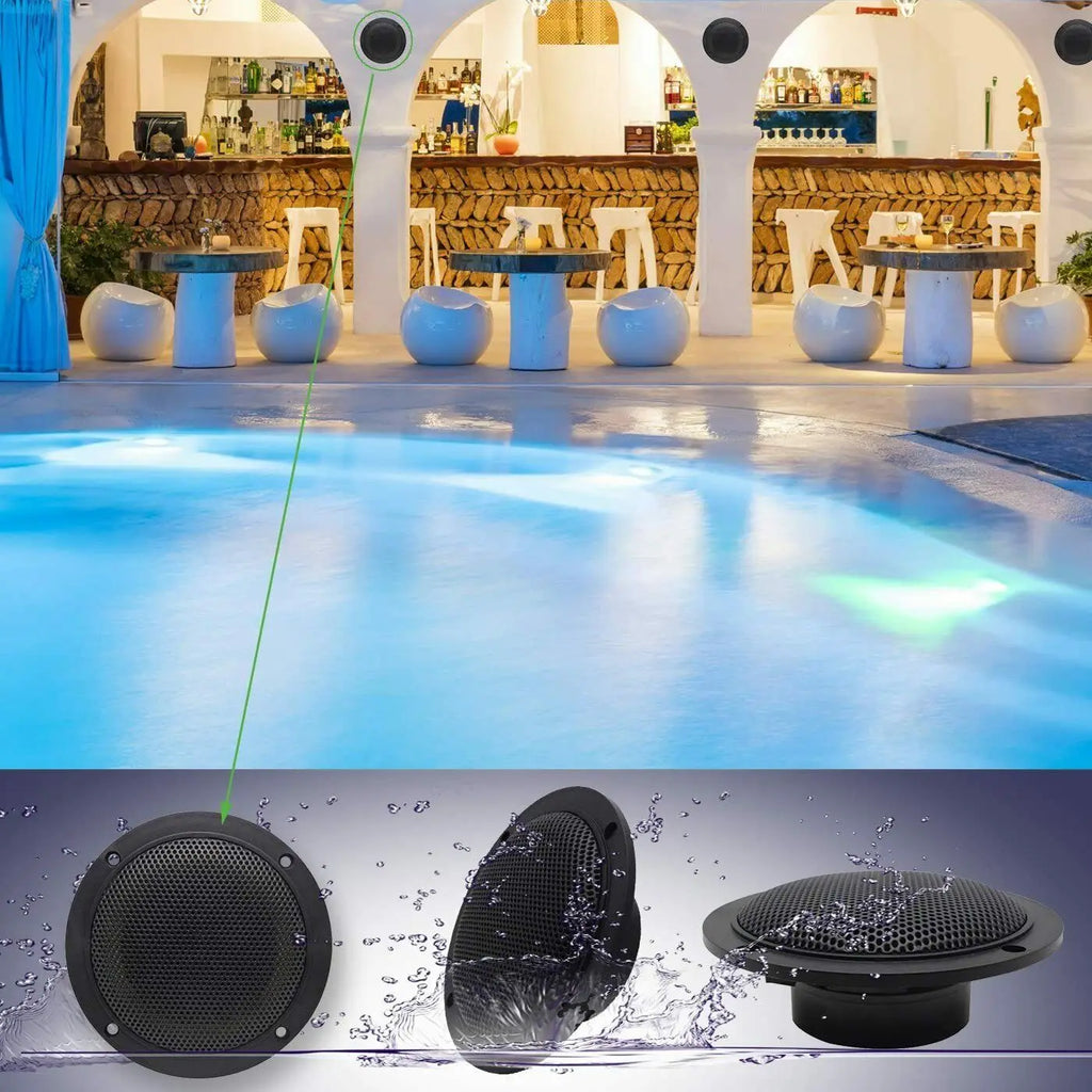 Herdio 4 Inch 160W Home In-Wall Ceiling Waterproof Speaker Surround Sound