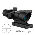 4X32 Hunting Scopes Real Fiber Optics Grenn Red Dot Illuminated Etched Reticle Tactical Optical Sight