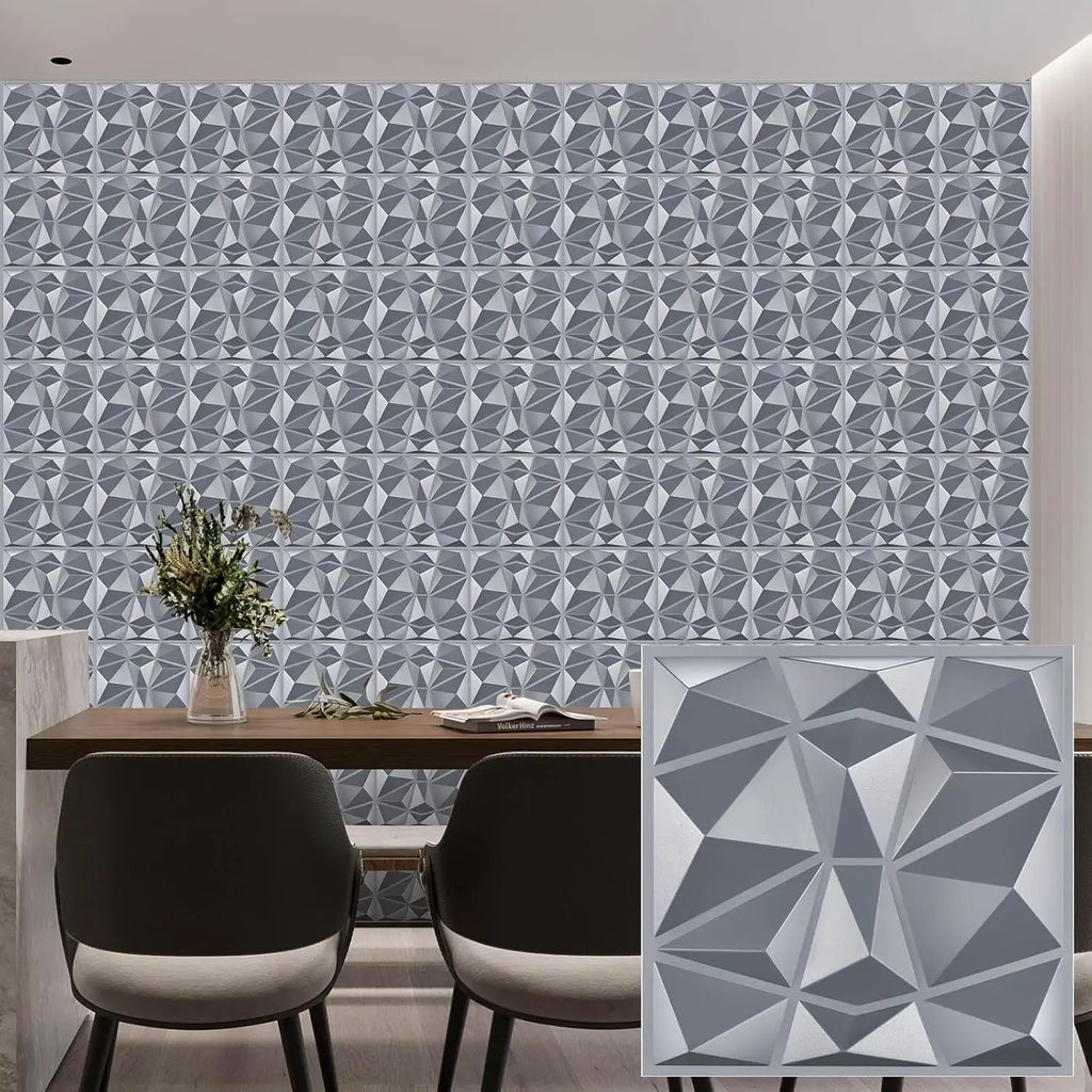 30 pack 3D wall panel. PVC flower textured wall panels. 11.8x11.8 Double-Sided Tape.