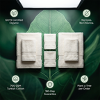 Luxury Organic Bath Six Piece Towel Set