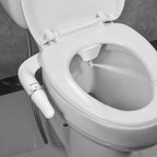 SAMODRA Toilet Bidet Ultra-Slim Bidet Toilet Seat Attachment With Brass Inlet Adjustable Water Pressure Bathroom Hygienic Shower