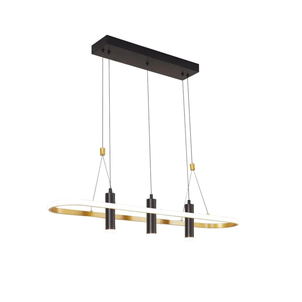 Aluminum Kitchen Island Pendant Lights with 4 LED Lamps