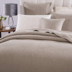 Neutral Taupe Beige Sandy Elegant Matelasse Cotton Quilted Bedspread Set