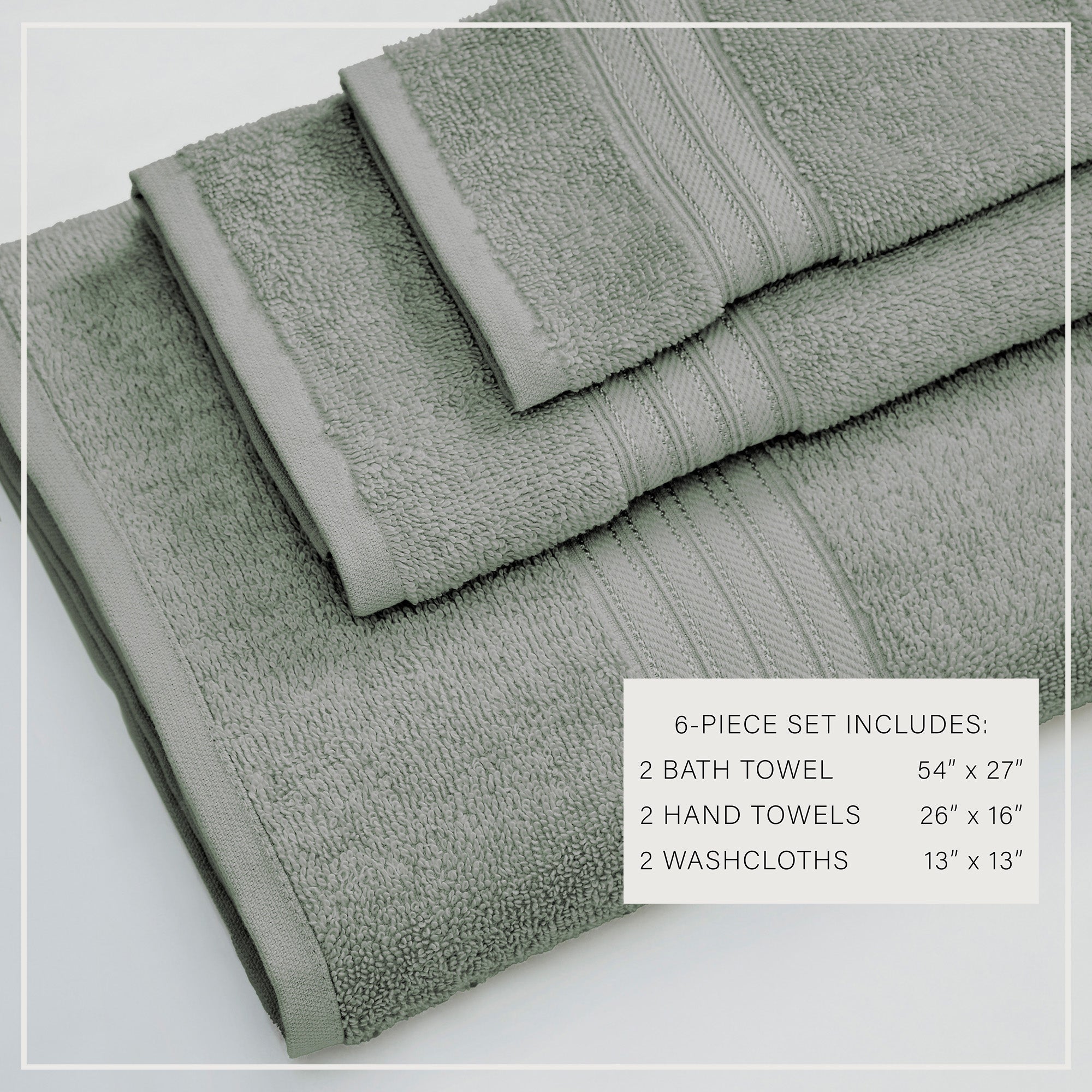 Cotton Terry Bath Towel Set