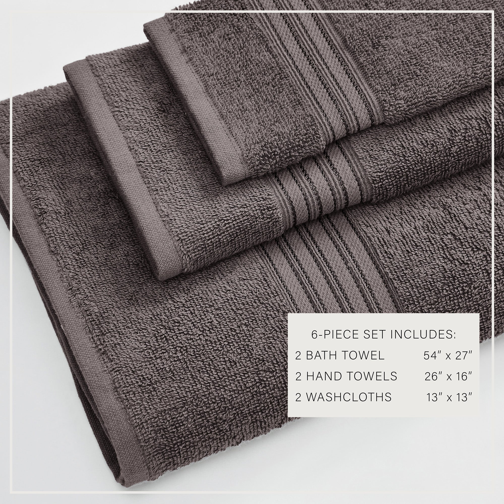 Cotton Terry Bath Towel Set