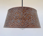 Ornate Copper Pendant 1-Light | 12" | Farmhouse Kitchen & Dining
