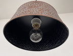 Ornate Copper Pendant 1-Light | 12" | Farmhouse Kitchen & Dining