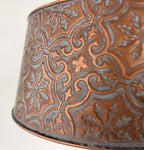 Ornate Copper Pendant 1-Light | 12" | Farmhouse Kitchen & Dining