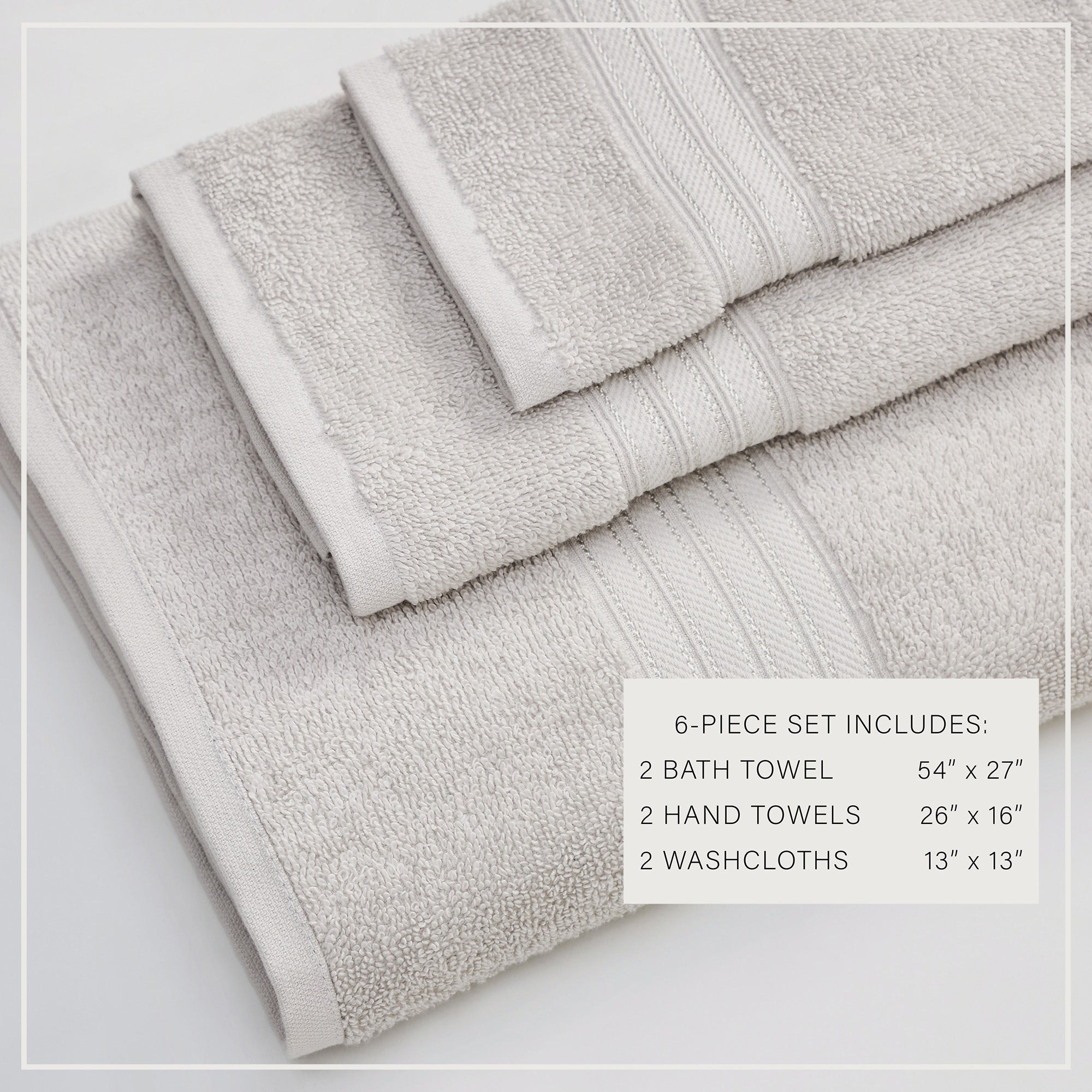 Cotton Terry Bath Towel Set