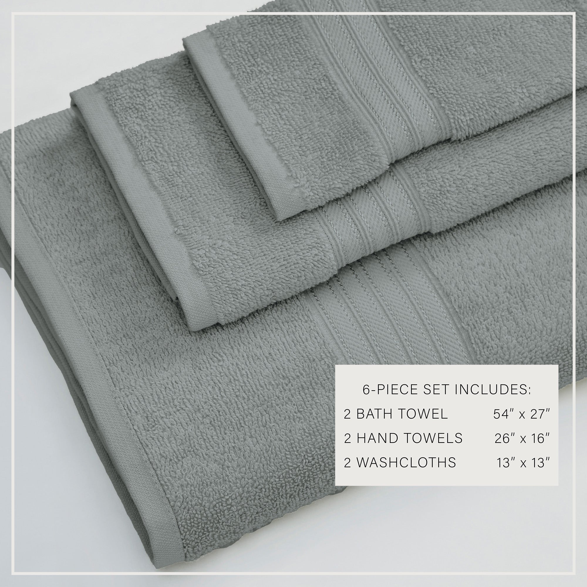 Cotton Terry Bath Towel Set