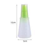 Portable Silicone Oil Bottle with Brush Oil Dispenser Liquid Oil Pastry Kitchen Baking BBQ Tool Kitchen Tools BBQ Baking Gadgets Silicon Oil Bottle Brush  Baking or Grilling Frying BBQ