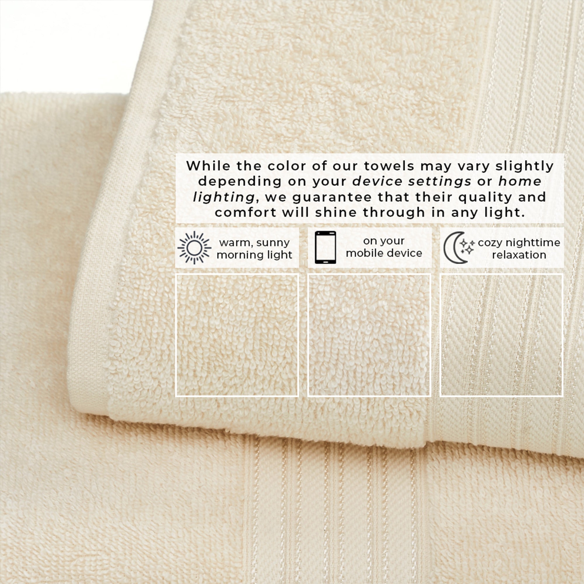 Cotton Terry Bath Towel Set